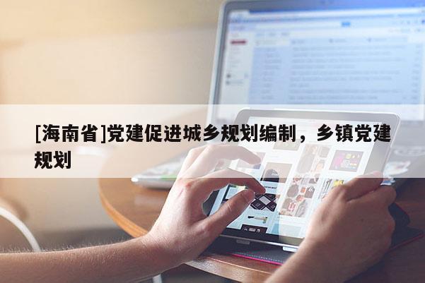 [海南省]党建促进城乡规划编制，乡镇党建规划
