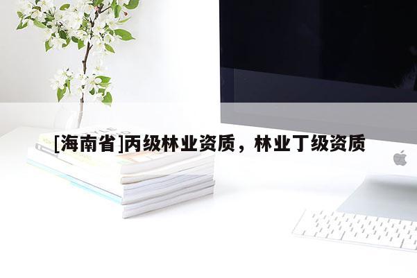 [海南省]丙级林业资质，林业丁级资质