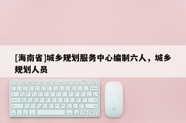 [海南省]城乡规划服务中心编制六人，城乡规划人员