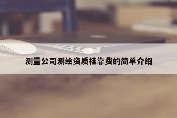 测量公司测绘资质挂靠费的简单介绍