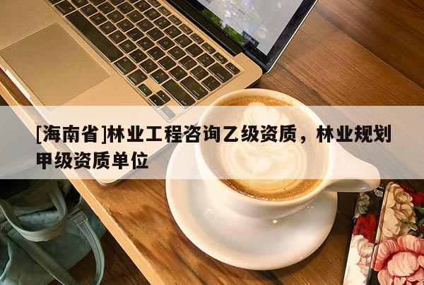 [海南省]林业工程咨询乙级资质，林业规划甲级资质单位