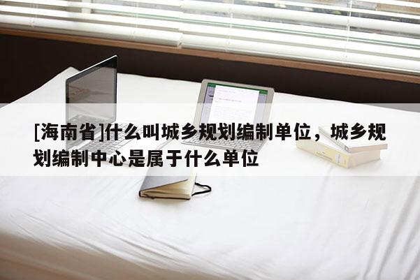 [海南省]什么叫城乡规划编制单位，城乡规划编制中心是属于什么单位