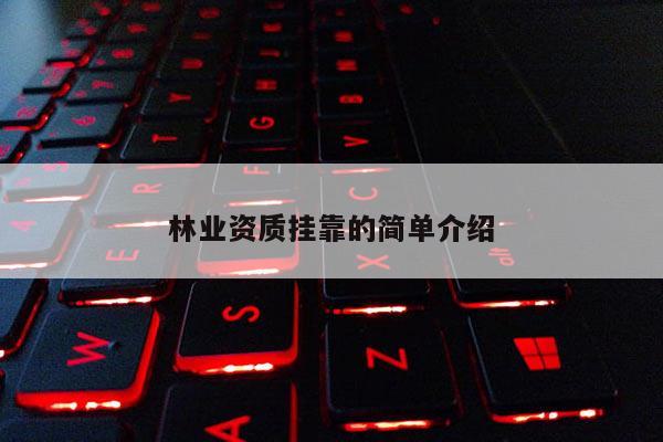 林业资质挂靠的简单介绍