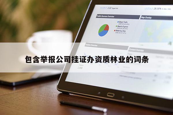 包含举报公司挂证办资质林业的词条