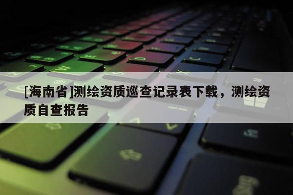 [海南省]测绘资质巡查记录表下载，测绘资质自查报告