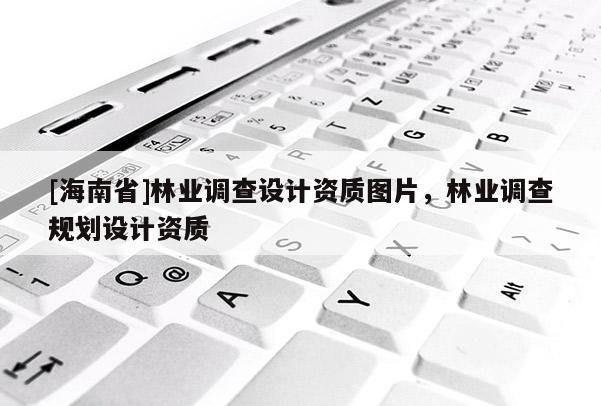 [海南省]林业调查设计资质图片，林业调查规划设计资质