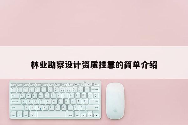 林业勘察设计资质挂靠的简单介绍