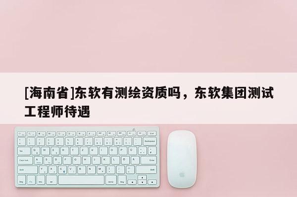 [海南省]东软有测绘资质吗，东软集团测试工程师待遇