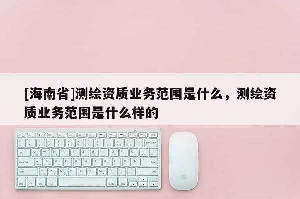 [海南省]测绘资质业务范围是什么，测绘资质业务范围是什么样的