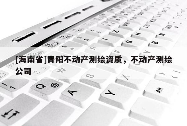 [海南省]青阳不动产测绘资质，不动产测绘公司
