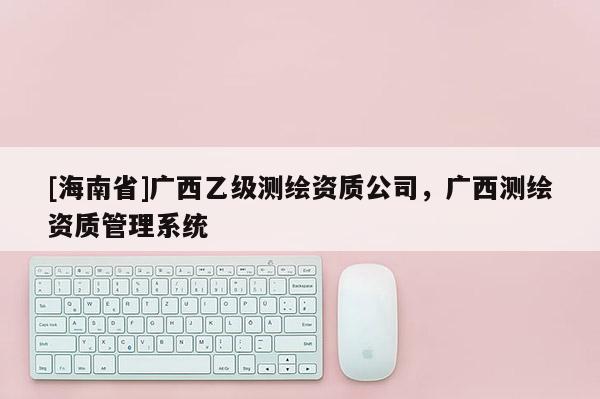 [海南省]广西乙级测绘资质公司，广西测绘资质管理系统