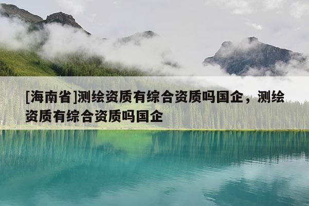 [海南省]测绘资质有综合资质吗国企，测绘资质有综合资质吗国企