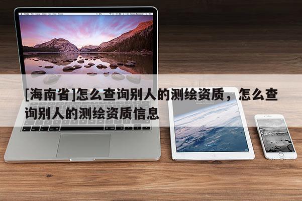 [海南省]怎么查询别人的测绘资质，怎么查询别人的测绘资质信息