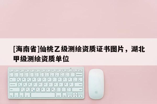 [海南省]仙桃乙级测绘资质证书图片，湖北甲级测绘资质单位
